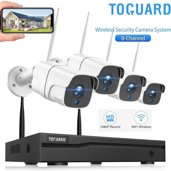 Toguard Other - Toguard 1080P Wireless WiFi Surveillance 4 Camera System - 3TB Hard Drive - New